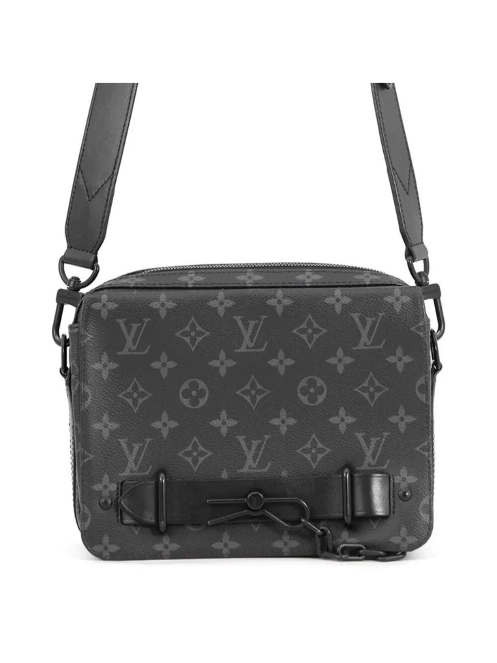 Louis Vuitton Shoulder Bag Monogram Eclipse Steamer Messenger Black